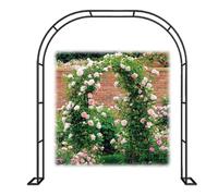 Bcojnlue Robuste Arche De Rosier, Arche De Jardin en Métal Résistant Aux Intempéries, Treillis pour Plantes Grimpantes, Intérieur Support Extérieur, Jardin Décor De Fête(Noir,W180xH220cm)