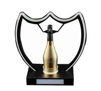 bcomedrag LED Bouteille Présentoir Bouteille d'alcool Présentoir Champagne King Bar As De Pique Présentoir pour Ktv Présentoir Acrylique Bar,TypeB