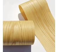 BCOMFY 1 Rouleau 2.5 mètres placage de chêne Rouge Naturel placage Fait à la Main Bricolage en Bois Massif Panneau décoratif Peau Motif décoratif