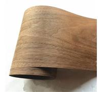 BCOMFY 1 Rouleau 230cm placage de Noyer Noir Naturel Mince à la Main Bricolage en Bois Massif Panneau décoratif Peau Haut-Parleur rénovation