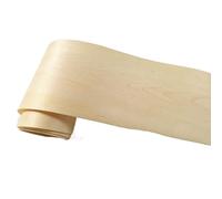 BCOMFY 1 rouleau de placage de bois d'érable naturel mince fait à la main solide bricolage placage de bois décoratif peau extérieure haut-parleur rénovation