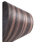 BCOMFY 1 Rouleau placage de Bois d'ébène Naturel Bois Mince Solide à la Main Bricolage Haut-Parleur Guitare Sol Meubles Peau 220 * 20cm