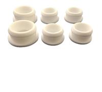 BCOMFY 10 pièces 2.5-30mm blanc Silicone joint embouts rond joint en caoutchouc bouchon for plaque en alliage résistance à la chaleur eau évier trou bouchon joint d'étanchéité(A 8mm (10pcs))