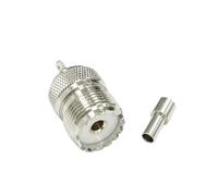 BCOMFY Connecteur coaxial RF UHF mâle PL259 SO239 femelle, 1 pièce, for câble RG316 RG174 RG58, Terminal de soudage, nouveau(Type5)