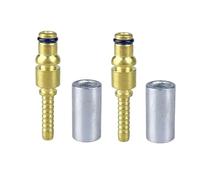 BCOMFY Connecteur de raccord de tuyau de lavage à haute pression, adaptateur de connecteur de réparation de pointe de tuyau for Karcher K, raccord de bouchon de tuyau avec manchon 2 pièces(2 pcs E)