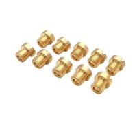 BCOMFY Paquet de 10 pièces carburateur principal Jet M6 M5 6mm 5mm filetage for DellOrto BGM Motoforce carburateur injecteur buse taille 50-200(160-182 (M6))