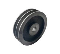 BCOMFY Poulie à Double Fente de Type A, diamètre 110mm-200mm, matériau de poulie à Courroie trapézoïdale, Accessoires for Outils électriques en Fonte (Size : 20mm, Color : 160mm)