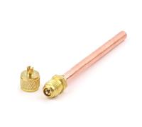 BCOMFY Vannes d'accès de réfrigération for climatiseur, pièces de remplissage en Tube de cuivre de 6mm de diamètre extérieur, 10 pièces