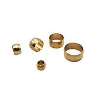BCOMFY Virole Double conique en laiton, 4 6 8 10 12 14 20mm OD, manchon de Compression, raccords de bague d'étanchéité, système de lubrification centralisé, 10 pièces(8mm)