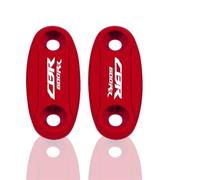 BCOTNHZT Couvercle De Trou De Miroir De Moto, Capuchon D'élimination De Miroir Entraîné par Pare-Brise pour H CBR600RR 2004 - 2016(Rouge)