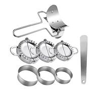 Bcowtte Dumplings Maker Lot de 8 moules à presser et emporte-pièces pour wonton chinois Gyoza