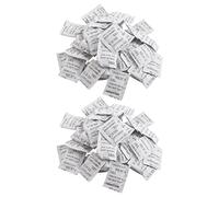 Bcowtte Lot de 100 sachets de silice déshydratant et absorbeur d'humidité