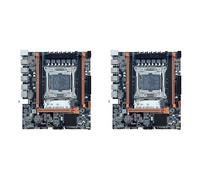 Bcowtte Lot de 2 cartes mères X99 B85 LGA2011-3 4 x DDR4 REG ECC RAM M.2 PCIE SATA3.0 pour processeur E5 2650V3 2680V3
