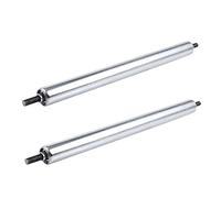 Bcowtte Lot de 2 rouleaux de convoyeur en acier 25 x 300 mm