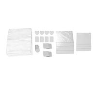 Bcowtte Lot de 40 produits de sublimation en blanc DIY, housses de coussin, tapis de souris à transfert par sublimation