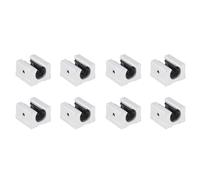 Bcowtte Lot de 8 blocs de roulement linéaire SBR16UU pour rail linéaire SBR16
