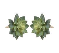 BCP Lot DE 2 Réaliste Cute Green Home Garden Artificielle Plastique Snowdrop Echeverias Plantes artificielles Unpotted