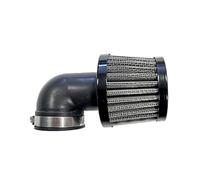 BCR HOKIO Filtre à air à cône de course Hokio universel pour moto moto scooter avec raccord 38 mm 90 ° filtre à air lavable et réutilisable Design à double couche en acier inoxydable et gaze