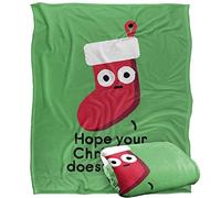 Bcreative - David Olenick Happy Holidays and Stuff Plaid Ultra Doux au Toucher Soyeux - 152 x 127 cm