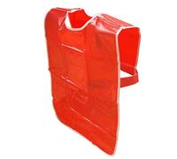 BCreativetolearn Enfants BCreative Tablier imperméable en PVC Rouge Jouer à la pâtisserie et la Peinture Taille M 66 x 61 cm, Uni, P811-M