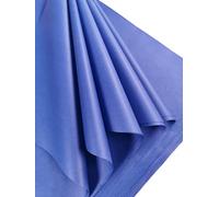 BCreativetolearn Lot de 25 grandes feuilles de papier de soie bleu sans acide - Idéal pour l'emballage cadeau, le rangement, l'archivage et le déchiquetage - 70 x 50 cm