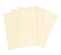 BCreativetolearn Lot de 50 feuilles de papier cartonné pastel couleur crème A5 160 g/m² pour imprimante, photocopieur, imprimante et photocopieur.