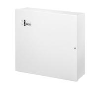 BCS BCS-F Boîtier mural en acier blanc 300x320x90mm avec détection d'ouverture et espace pour batterie