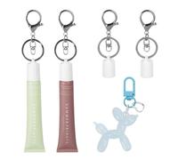 Bcsgj Lot de 3 porte-clés pour Summer Fridays 14,2 g et LANGIGE 9,9 g, porte-clés brillant à lèvres pour femmes et mamans, pas de brillant à lèvres inclus (lot de 3), blanc, par défaut
