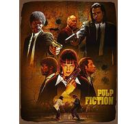 BCTS Affiche de film de Pulp Fiction de 20,3 x 30,5 cm - Style vintage - Plaque murale en métal - SP#171