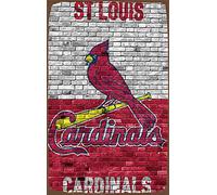 BCTS Affiche murale publicitaire en métal de style vintage St Louis Cardinals 20,3 x 30,5 cm #P94
