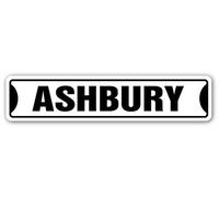 BCTS ASHBURY Plaque de rue San Francisco Haight Road SF| Intérieur & extérieur New Home Decor Plaque en métal pour extérieur Street Signalisation extérieure 4 x 16 pouces