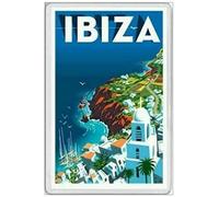 BCTS Ibiza Espagne Baléares Méditerranée Sant Antoni Plaque de décoration extérieure pour vacances 20,3 x 30,5 cm
