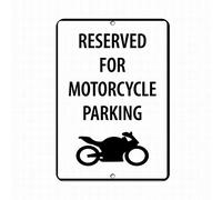 BCTS Panneau de sécurité pour parking de moto 20,3 x 30,5 cm