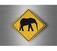 BCTS Panneau de signalisation en métal avec inscription « Warning Elephant », 30,5 x 30,5 cm