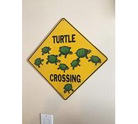 BCTS Plaque en métal en forme de tortue, panneau carré 30,5 x 30,5 cm