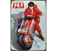 BCTS Plaque murale publicitaire en métal Akira Manga - Style vintage - 20,3 x 30,5 cm