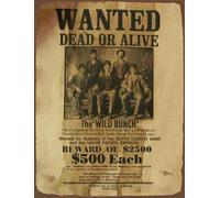 BCTS Plaque murale publicitaire en métal style vintage « The Wild West Saloon » - 30,5 x 40,6 cm - SPA158