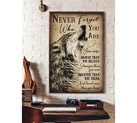 BCTS Poster en métal Loup Loup 20,3 x 30,5 cm