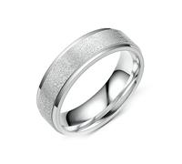 BCughia Bague Grande Taille, Bague Argent Femme Argent Conception Givrée de Perles d'argent de 6Mm Bague Engagement Taille 64