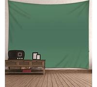 BCughia Grand Drap Mural, Tapisserie Chambre Vert Polyester Thème de Couleur Unie Vert Tentures Murales 350x256cm (138" x 101") Décorations Murales