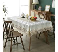 BCughia Nappe Carre de Table, Nappe Beige 110x110 cm Fleur Jacquard