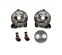 bcumst Ensemble feux antibrouillard Pour Golf 5 Pour A5 MK5 R32 2004 2005 2006 2007 2008 2009 Halogène LED Feux Brouillard Lampes Grilles Couvercle Et Fil(Only LED lamp)