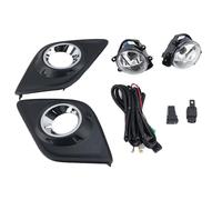 bcumst Ensemble feux antibrouillard Pour Toyota Hilux Revo 2016 2017 2018 2019 Garniture Chromée Avec Couvercle Câblage Calandre Feux Antibrouillard Halogènes