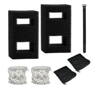 Bcuuozeeing Lot de 2 filtres en mousse pour aquarium Fluval Flex 57 L, éponge filtrante à charbon actif