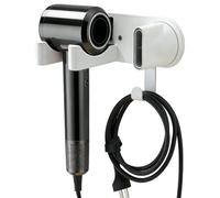 Bcuuozeeing Support mural pour sèche-cheveux D-yson Supersonic, sans perçage, avec crochet de câble, pour salle de bain, hôtel, salon de coiffure, chambre à coucher, blanc