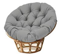 BCVPGF Coussin de Chaise Suspendue, Coussin De Siège Rond, Surdimensionné Coussin de Chaise papasan extérieur imperméable, Utilisation intérieure et extérieure (Chaise Non Incluse),Dark Gray-50x50cm