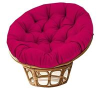 BCVPGF Coussin de Chaise Suspendue, Coussin De Siège Rond, Surdimensionné Coussin de Chaise papasan extérieur imperméable, Utilisation intérieure et extérieure (Chaise Non Incluse), Red-90x90cm