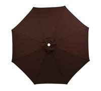 BCVPGF Pare - Soleil Remplacement Pare - Soleil Remplacement, Protection UV Feux Circulation Pare - Soleil, Imperméable À l'eau Pare - Soleil Pare - Soleil Accessoires, Coffee-2.7m-6 Streben