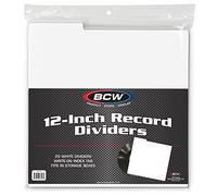BCW 25CT 30cm RECORD DIVIDERS - WHITE