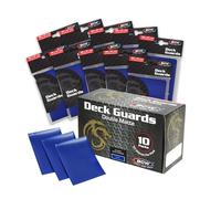 BCW 500 Count Deck Guard BLUE MATTE Finish for Stardard Size Collectable Cards - Deck Protector Sleeves [Display Bundle - 10 Packs]